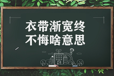 衣帶漸寬終不悔啥意思（蝶戀花佇倚危樓風(fēng)細細古詩翻譯）